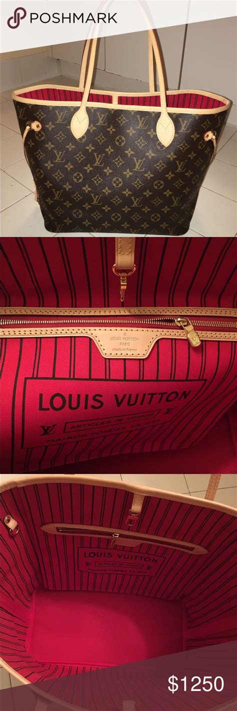 louis vuitton bag inside red|Louis Vuitton neverfull inside.